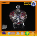 Colorful Glass Jar/ Glass Jar with Lid/ Glass Sugar Jar (LW-E11)